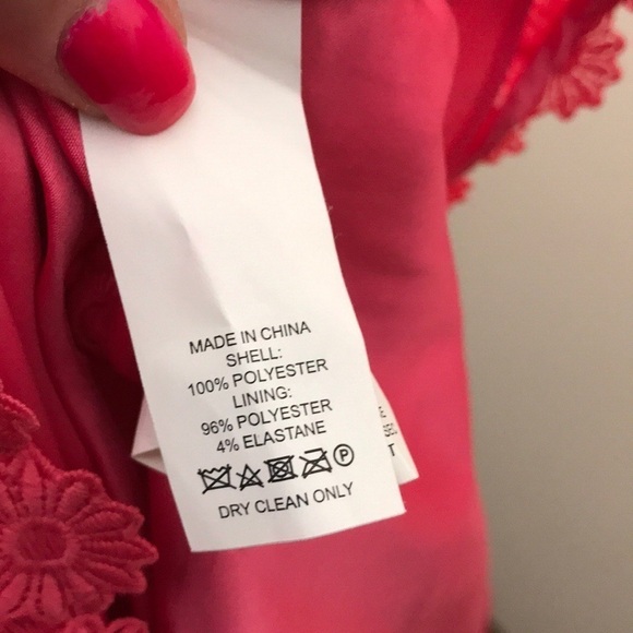 Kate Spade Lace Shift Dress Pink Eyelet Floral - Picture 7 of 7